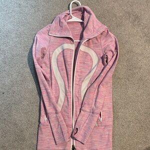 lululemon athletica Pink Marled Full-Zip Jacket